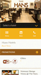 Mobile Screenshot of hanshotels.com